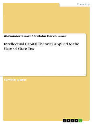 cover image of Intellectual Capital Theories Applied to the Case of Gore-Tex